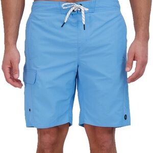 Eddie Bauer Men’s Blue Swim Shorts Drawstring Size XL